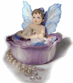 Figurine Blue Pretty Pansy Trinket Box Hand Painted Resin Designed by Kathleen Francour