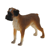 Figurine Boxer Hand Painted Resin