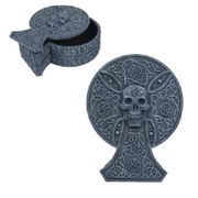 Figurine Celtic Crypt Box Cold Cast Resin Hand Painted to Detail  All items copywrited by Jessica Galbreth. Licensed by The Fairy Society