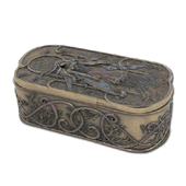 Figurine Dark Queen Box Cold Cast Bronze Designed by Artist Jessica Galbreth