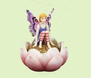 Figurine Fairy Jewelry Box Hand Painted Resin  Designed By Debby Kaspari