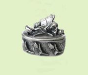 Figurine Fairy Resting Medicine Box Cold Cast Resin