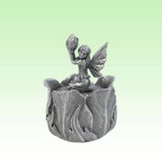 Figurine Fairy Trinket Box Pewter