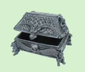 Figurine Gargoyle Jewelry Box In the enchanted world of Fairyland, our fairies are collector's favorites. Each charming figure is handcrafted with careful attention to detail, from the delicately carved wings to each figure's floral adornment. Hand painte