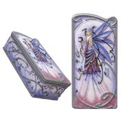 Figurine Lavender Moon Box Cold Cast Resin Hand Painted to Detail  All items copywrited by Jessica Galbreth. Licensed by The Fairy Society