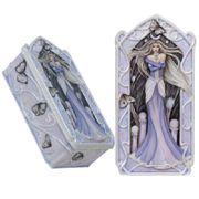 Figurine White Magick Box Cold Cast Resin Hand Painted to Detail  All items copywrited by Jasmine Becket Griffith. Licensed by The Fairy Society