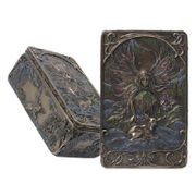 Figurine Winter Magic Fairy Box Cold Cast Resin Hand painted to detail All items Copyrighted by Jody Bergsma.