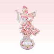 Flamingo Fairy Jeweled Box Hand Painted Ceramic Original Designs by Debby Carman Whacky and Whimsical Characters You Can Bank On!