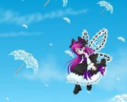 Flight of The Parasols by Chrissy Clark   8"x10" Ceramic Art Tile with recessed hangers for tabletop or wall hanging purposes