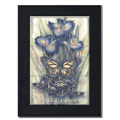 Follow Your Bliss by Artist Jody Bergsma Follow Your Bliss by Artist Jody Bergsma Tile mural of Six (6"x6" tiles) framed in a black wood frameDimensions (LxWxH): 22.00 x 26.00 x 1.00 in.