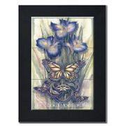 Follow Your Bliss by Artist Jody Bergsma Follow Your Bliss by Artist Jody Bergsma Tile mural of Six (6"x6" tiles) framed in a black wood frameDimensions (LxWxH): 22.00 x 26.00 x 1.00 in.