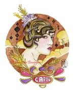 Four Elements - Earth by Maria Van Bruggen  8"x10" Ceramic Art Tile with recessed hangers for tabletop or wall hanging purposes