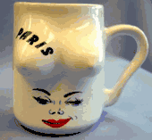 Funny Porcelain White Polish Kiss Coffee Mug