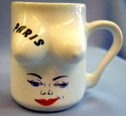 Funny Porcelain White Polish Kiss Coffee Mug