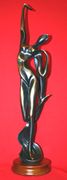 Glee Modern Contemporary Designed Bronze Finish Figurine by U Hoyat