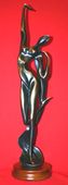 Glee Modern Contemporary Designed Bronze Finish Figurine by U Hoyat