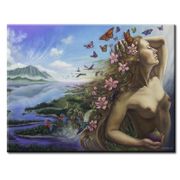 Gnosis by Carol Philips   8"x10" Ceramic Art Tile with recessed hangers for tabletop or wall hanging purposes