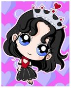 Gothic Princess Dorable by Chrissy Clark   8"x10" Ceramic Art Tile with recessed hangers for tabletop or wall hanging purposes