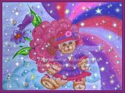 Grandmas Teddy Bear by Cindy Thorrington Haggerty   8"x10" Ceramic Art Tile with recessed hangers for tabletop or wall hanging purposes