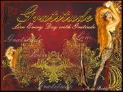 Gratitude by Sherri Baldy   8"x10" Ceramic Art Tile with recessed hangers for tabletop or wall hanging purposes