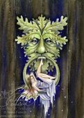 Greenman's Door by Selina Fenech 8"x10" Ceramic Art Tile with recessed hangers for tabletop or wall hanging purposes Greenman's Door by Selina Fenech 8"x10" Ceramic Art Tile with recessed hangers for tabletop or wall hanging purposes