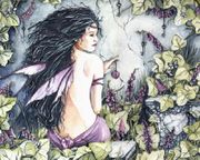 Grove Of Keys by Abranda Icle Sisson   8"x10" Ceramic Art Tile with recessed hangers for tabletop or wall hanging purposes