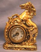 Hand Made Bronze Portugal Old Fashion Shelf Clock