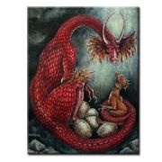 Hatchling by Carol Philips   8"x10" Ceramic Art Tile with recessed hangers for tabletop or wall hanging purposes