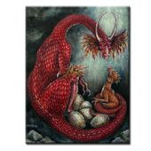 Hatchling by Carol Philips 8"x10" Ceramic Art Tile with recessed hangers for tabletop or wall hanging purposes Hatchling by Carol Philips 8"x10" Ceramic Art Tile with recessed hangers for tabletop or wall hanging purposes
