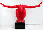 Huge Abstract Modern Sculpture figurine Size: 16''x38''x25'' Huge Abstract Modern Sculpture figurine Size: 16''x38''x25''