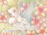 I'll Love You Forever by Molly Harrison  8"x10" Ceramic Art Tile with recessed hangers for tabletop or wall hanging purposes