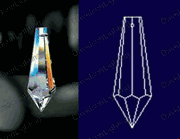 Icicle Drop 30% Lead Crystal  38 mm - 1.5" inch #401-38 Box of 392pc