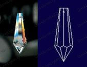 Icicle Drop 30% Lead Crystal 38 mm - 1.5" inch #401-38 Set of 100pc Icicle Drop 30% Lead Crystal 38 mm - 1.5" inch #401-38 Set of 100pc