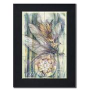 Imagine by Artist Jody Bergsma Imagine by Artist Jody Bergsma Tile mural of Six (6"x6" tiles) framed in a black wood frame Dimensions (LxWxH): 22.00 x 26.00 x 1.00 in.