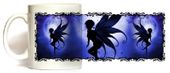 Indigo Fairy Mug by Julie Fain  11oz Coffee Mugs Microwave and Dishwasher Safe