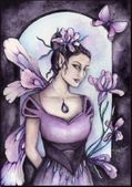 Iris by Jennifer Galasso 8"x10" Ceramic Art Tile with recessed hangers for tabletop or wall hanging purposes Iris by Jennifer Galasso 8"x10" Ceramic Art Tile with recessed hangers for tabletop or wall hanging purposes