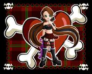 Is a Pirate's Life For Me by Chrissy Clark   8"x10" Ceramic Art Tile with recessed hangers for tabletop or wall hanging purposes