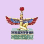 Isis Jeweled Box Enameled pewter bejeweled w/ Austrian crystals