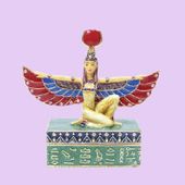 Isis Jeweled Box Enameled pewter bejeweled w/ Austrian crystals