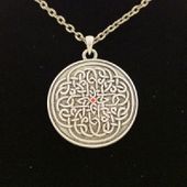 J016 Celtic Flower Necklace All Jewelry Packages with Custom Back Card & OPP Bag Lead Free Alloy