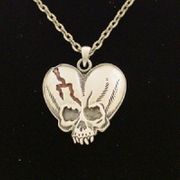 J019 Deathlove Necklace All Jewelry Packages with Custom Back Card & OPP Bag Lead Free Alloy