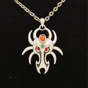 J022 Spider Dragon Necklace All Jewelry Packages with Custom Back Card & OPP Bag Lead Free Alloy
