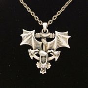 J027 Sea Serpent Anchor Necklace All Jewelry Packages with Custom Back Card & OPP Bag Lead Free Alloy