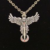 J029 Angel of Death Necklace All Jewelry Packages with Custom Back Card & OPP Bag Lead Free Alloy