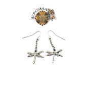 J046 Wild Magic Dragonfly Earrings Lead Free Pewter Back Card Included J046 Wild Magic Dragonfly Earrings Lead Free Pewter Back Card Included
