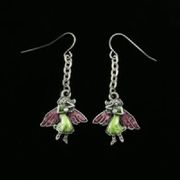 J050 Fairy Faye Gem Earrings All Jewelry Packages with Custom Back Card & OPP Bag Lead Free Alloy