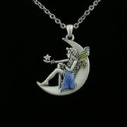 J055 Fairy Diana Necklace All Jewelry Packages with Custom Back Card & OPP Bag Lead Free Alloy