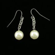 J060 Mermaid Pearl Earrings All Jewelry Packages with Custom Back Card & OPP Bag Lead Free Alloy