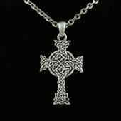 J063 Celtic Cross Necklace All Jewelry Packages with Custom Back Card & OPP Bag Lead Free Alloy