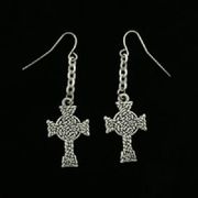 J064 Celtic Cross Earrings All Jewelry Packages with Custom Back Card & OPP Bag Lead Free Alloy